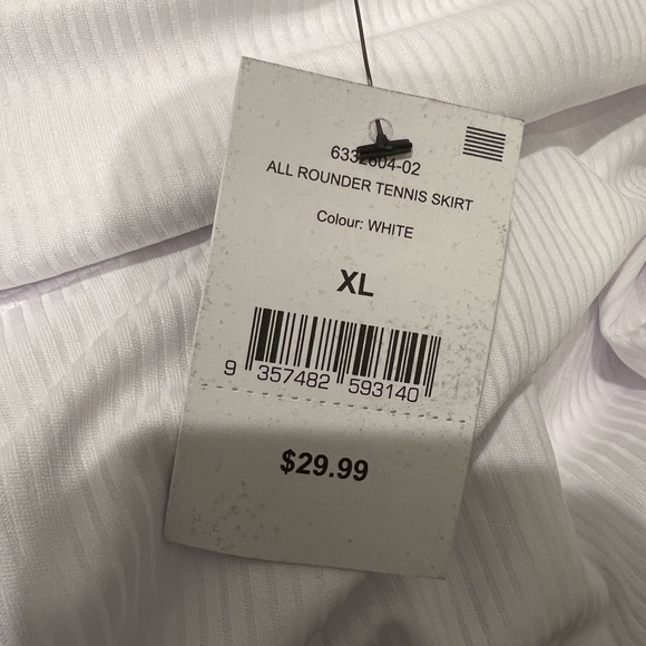 White Tennis Skirt By Body NWT - Picture 7 of 7